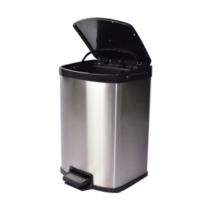 Bote Pedal Cuadrado Acero Inoxidable